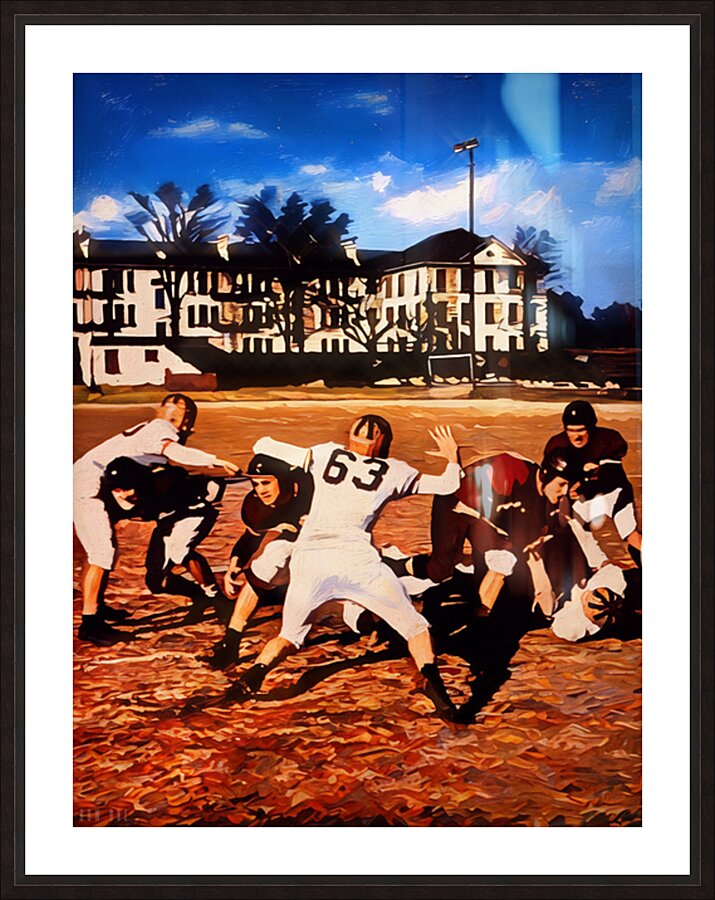 1940s South Carolina Practice Picture Frame print
