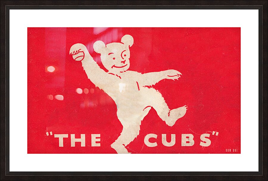1934 Chicago Cubs Art Picture Frame print