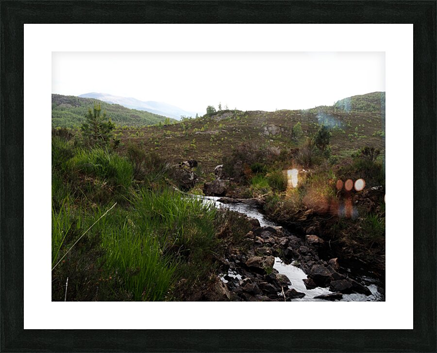  Scottish Highlands Landscape Stream                                                                                                                     Picture Frame print