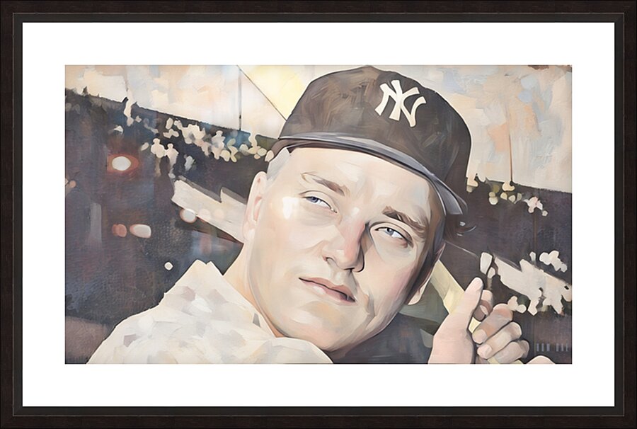 Roger Maris Yankees Art  Framed Print Print