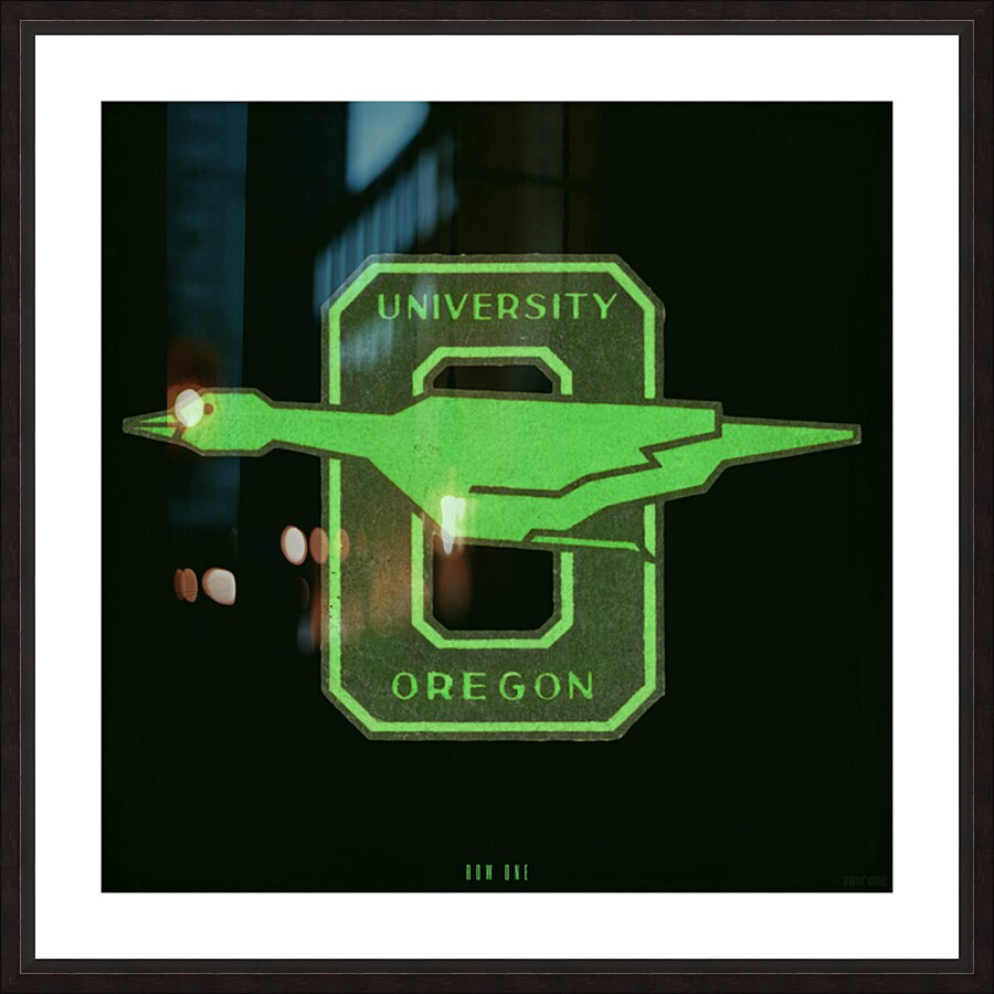 Vintage Oregon Duck Art Remix  Framed Print Print