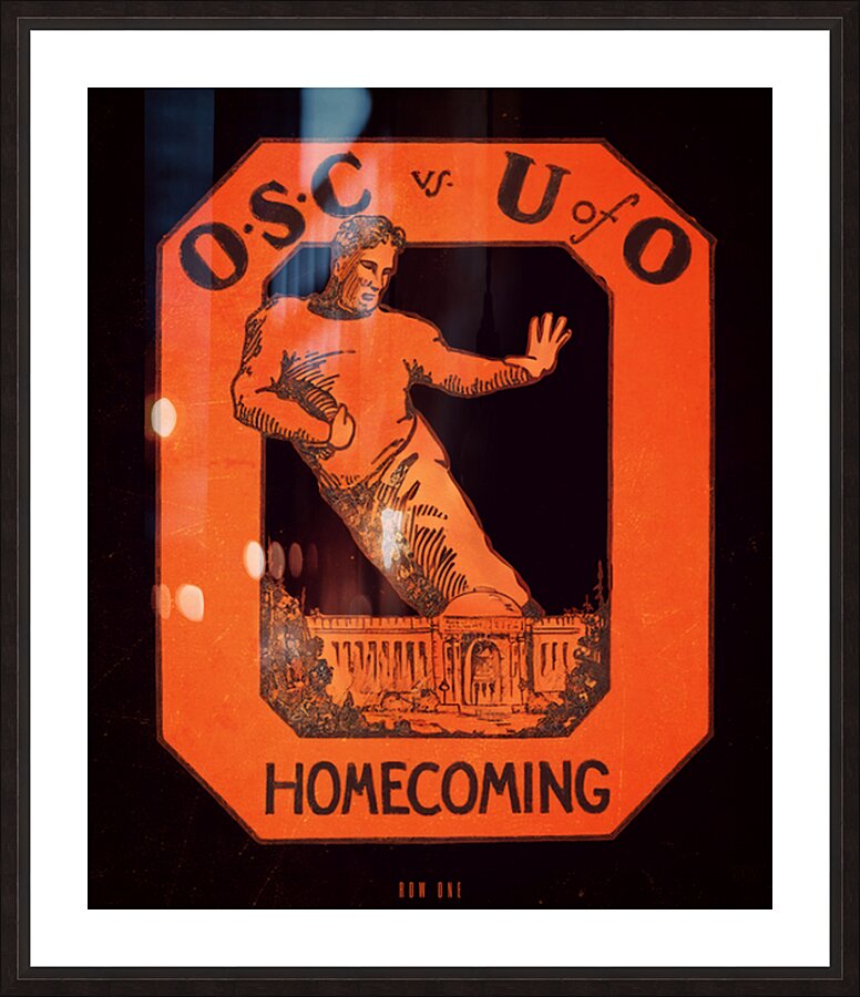 1932 Oregon State College Homecoming Art  Framed Print Print
