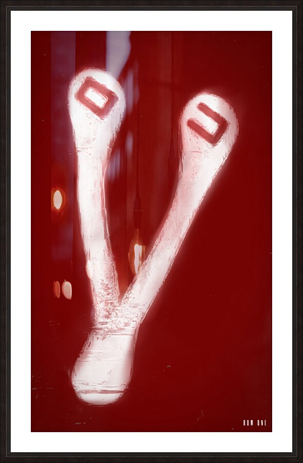 1970s OU Football Wishbone Art  Framed Print Print