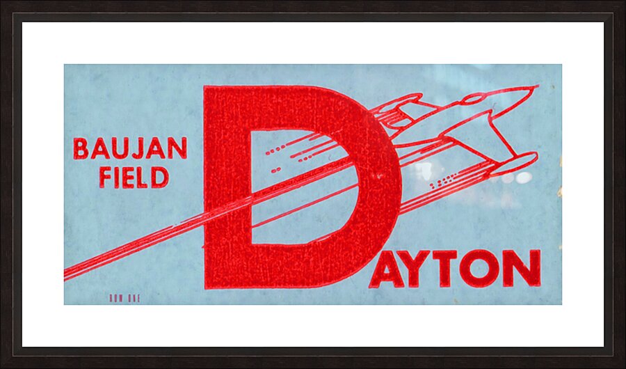 1966 Dayton Flyers Ticket Art Picture Frame print