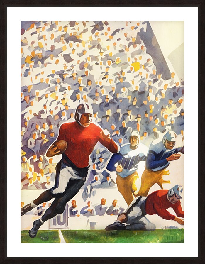 1937 Gridiron Sweep  Framed Print Print