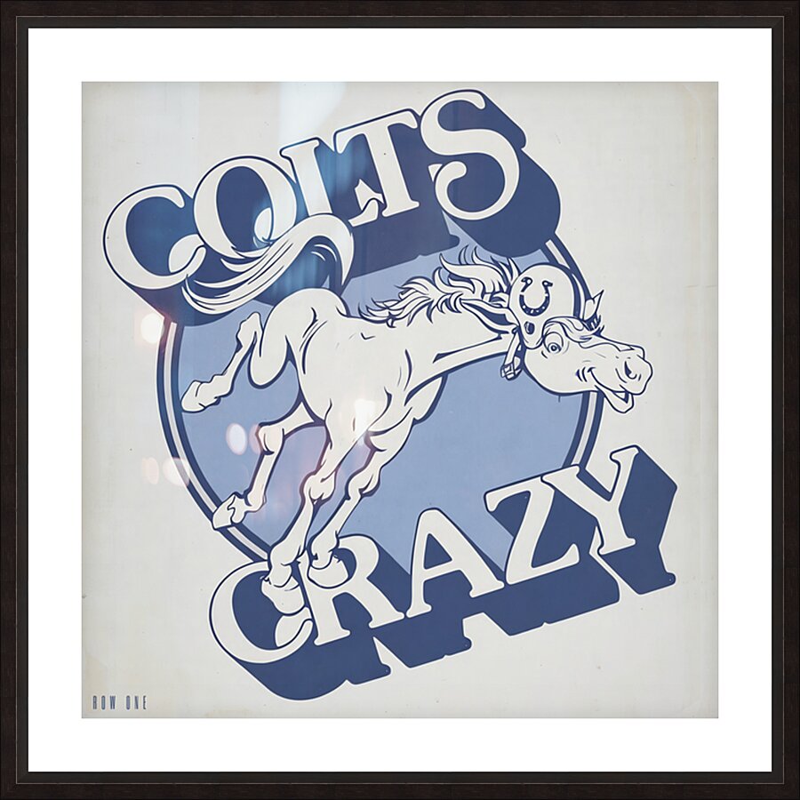 1980s Baltimore Colts Art  Framed Print Print