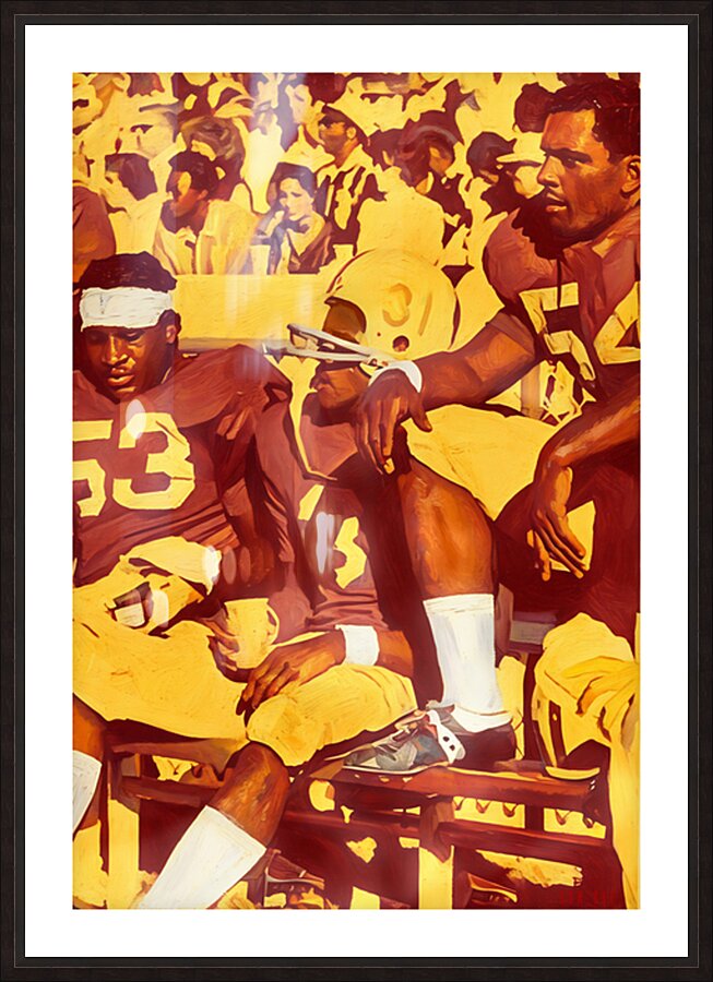 1970 Arizona State Football Sideline Art  Framed Print Print