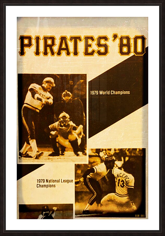 1980 Pittsburgh Pirates Viewfinder Slide Art  Framed Print Print