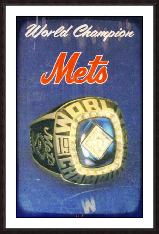 1986 New York Mets World Champion Art  Framed Print Print