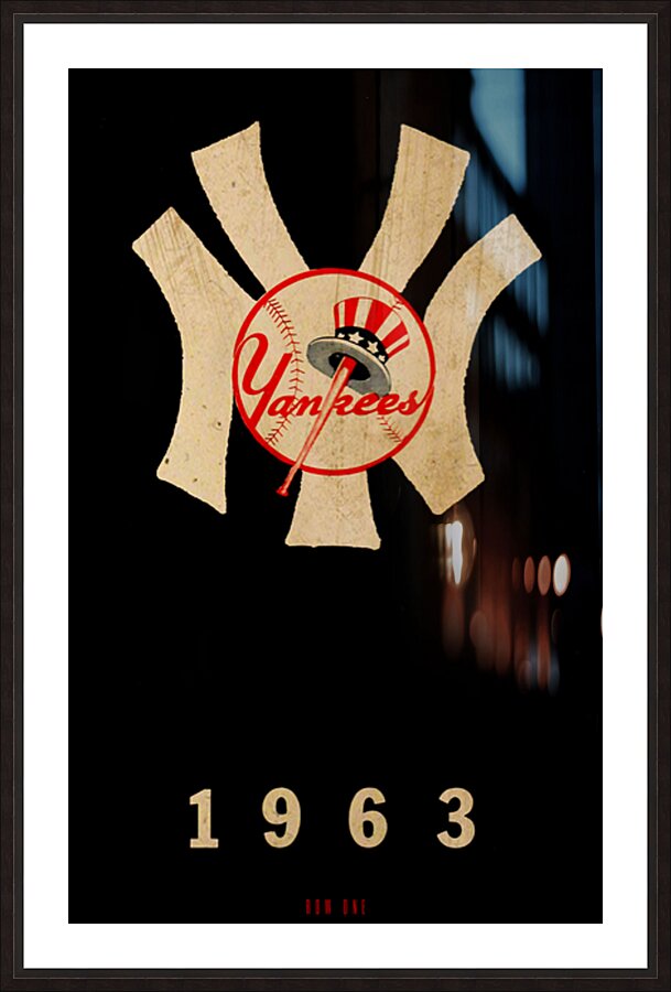 1963 New York Yankees Cover Art Viewfinder  Framed Print Print