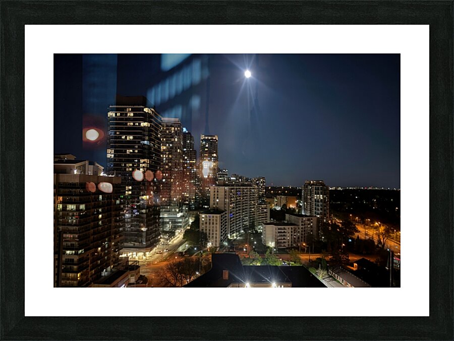 City Moonscape Picture Frame print