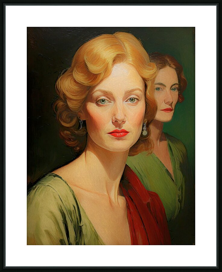 Auntie Marg and Maude Picture Frame print