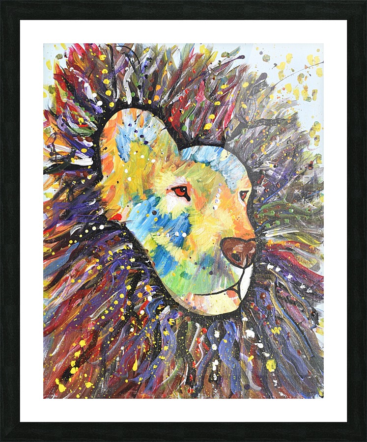 Lively Lion.Maggie Z Picture Frame print
