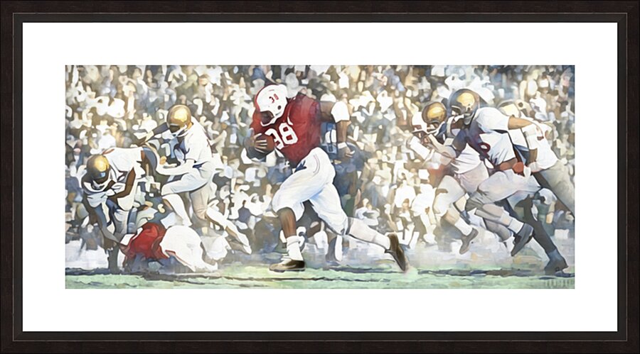 Prentice Gautt Oklahoma Sooner Touchdown Run Picture Frame print