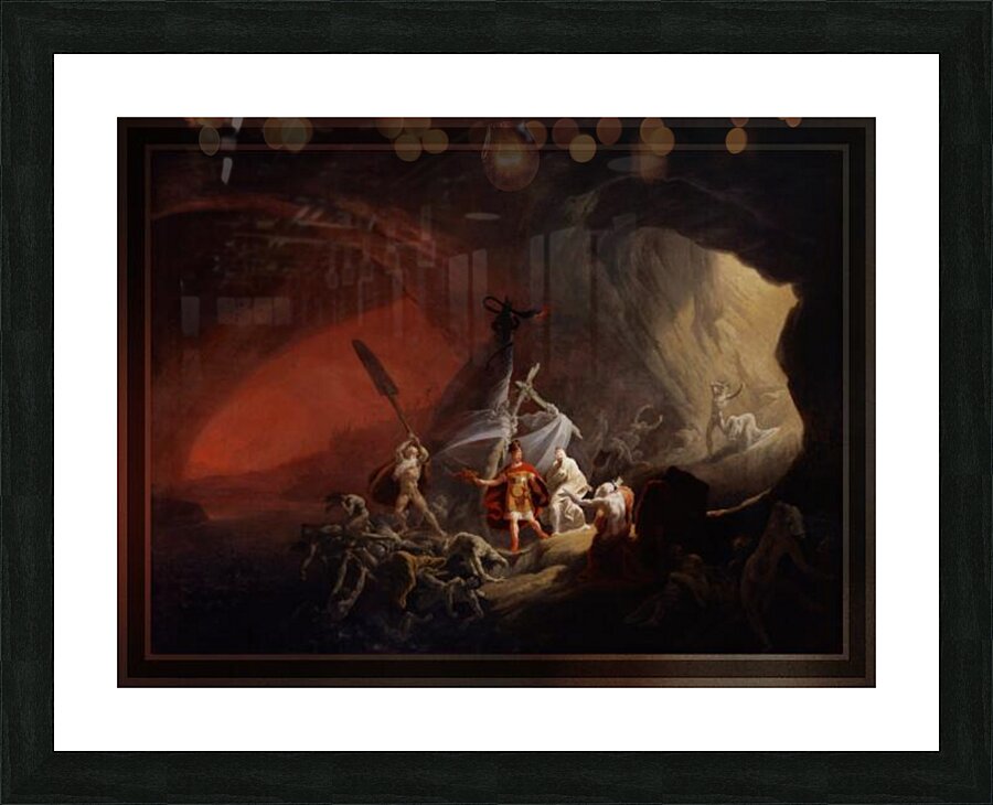 Aeneas and the Sibyl Old Masters Prints Picture Frame print