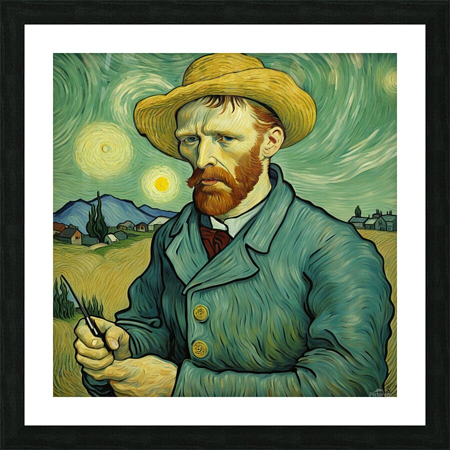 Cold and Flu Wars Van Gogh style Picture Frame print