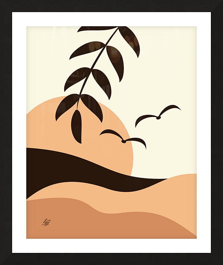 Nature Boho Wall Art Picture Frame print