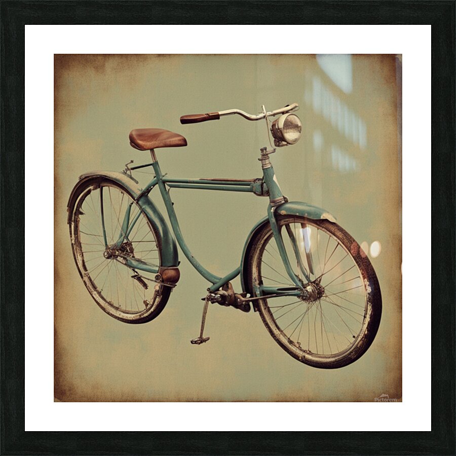 vintage bike Picture Frame print