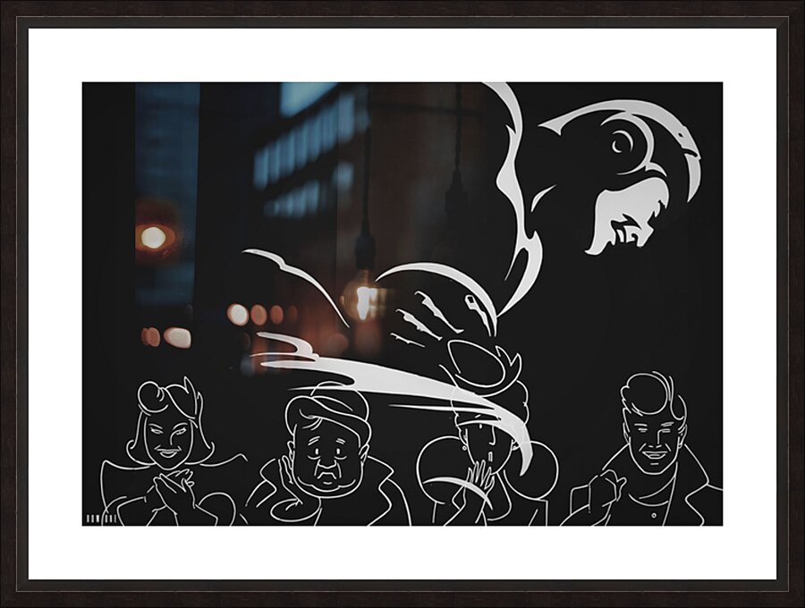 1938 Black and White Football Player and Fans Picture Frame print