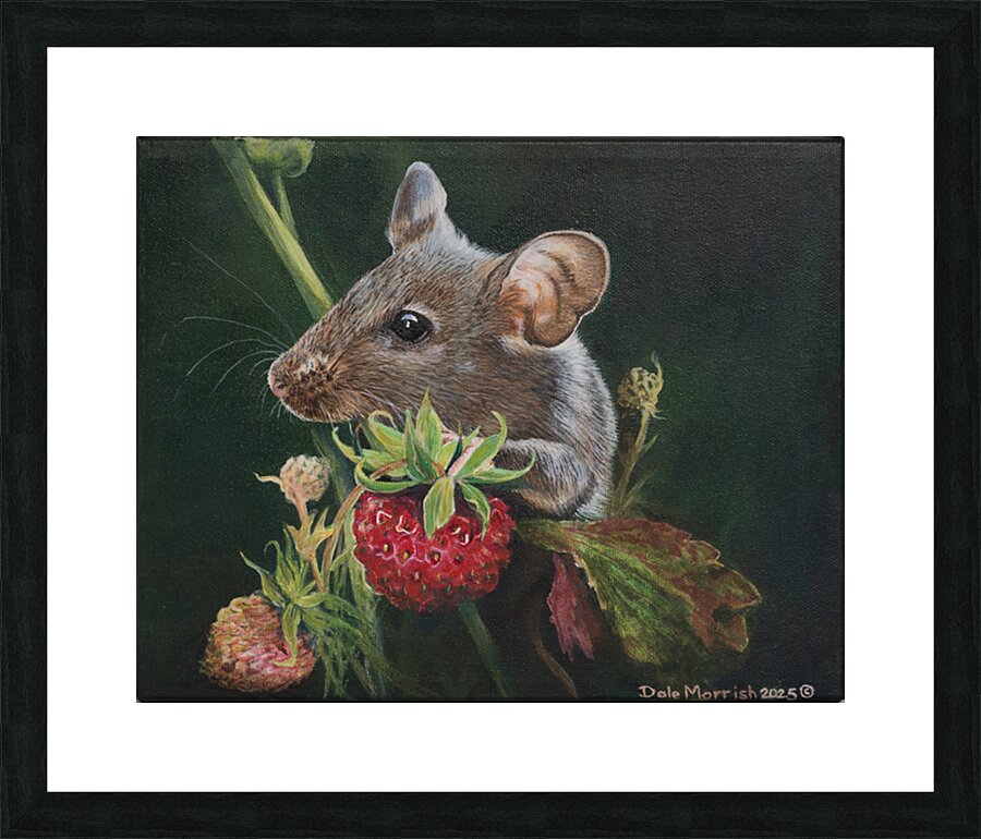 Strawberry Mouse 8x10 Picture Frame print