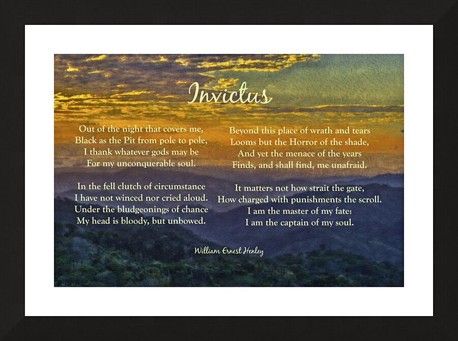 Invictus Picture Frame print