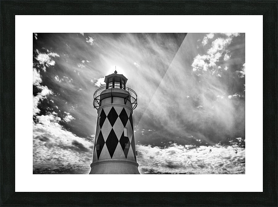 Lighthouse Sky Picture Frame print