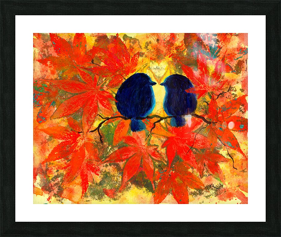 Love is in the Maple tree Picture Frame print