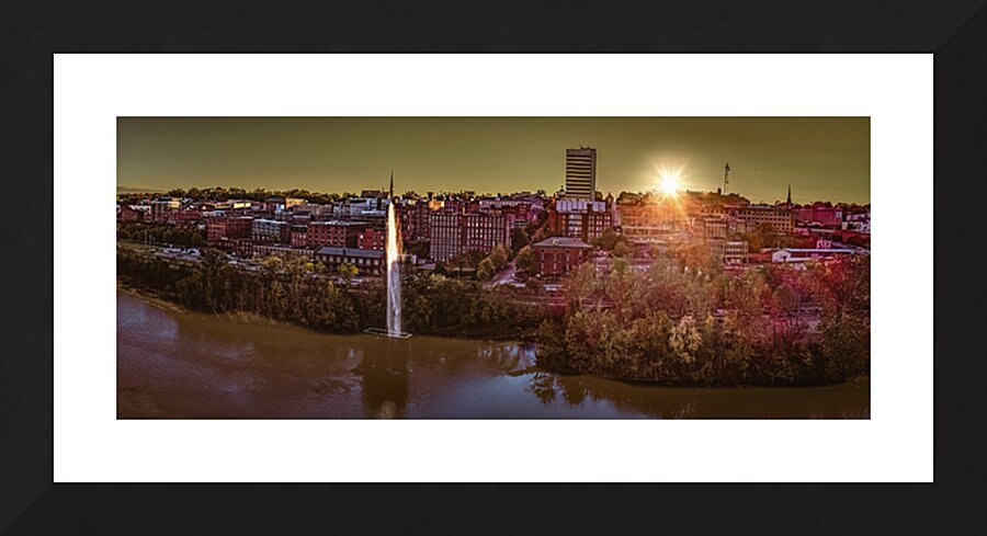 Lynchburg James River Skyline Sunset  1 Picture Frame print