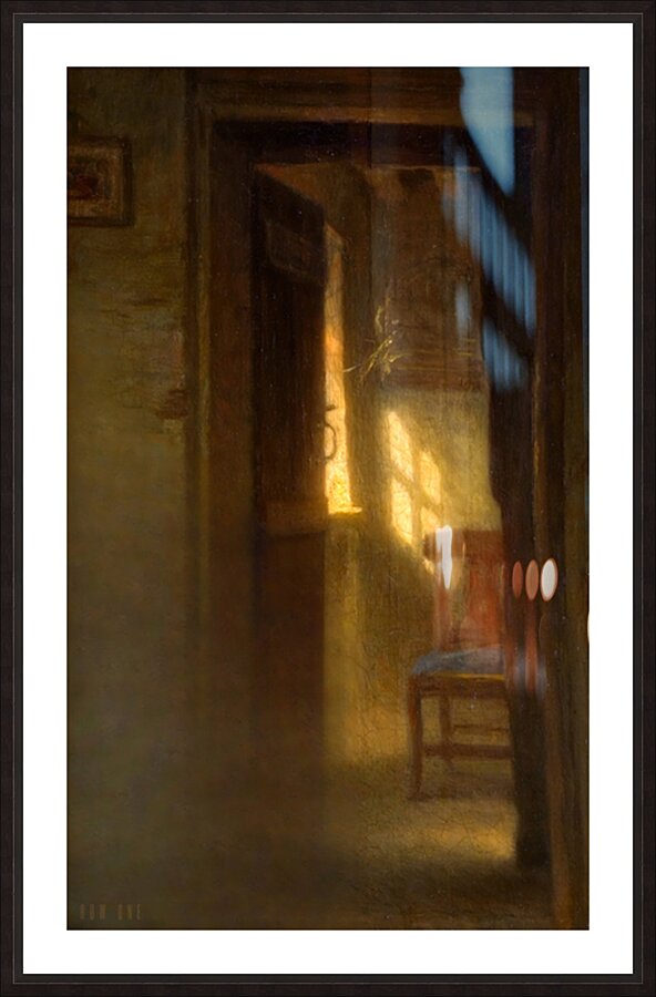 1870s Doorway Art Remix  Picture Frame print