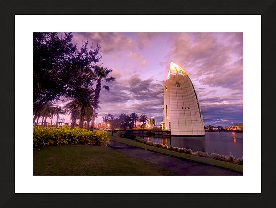 Port Canaveral Exploration Tower Sunset Picture Frame print