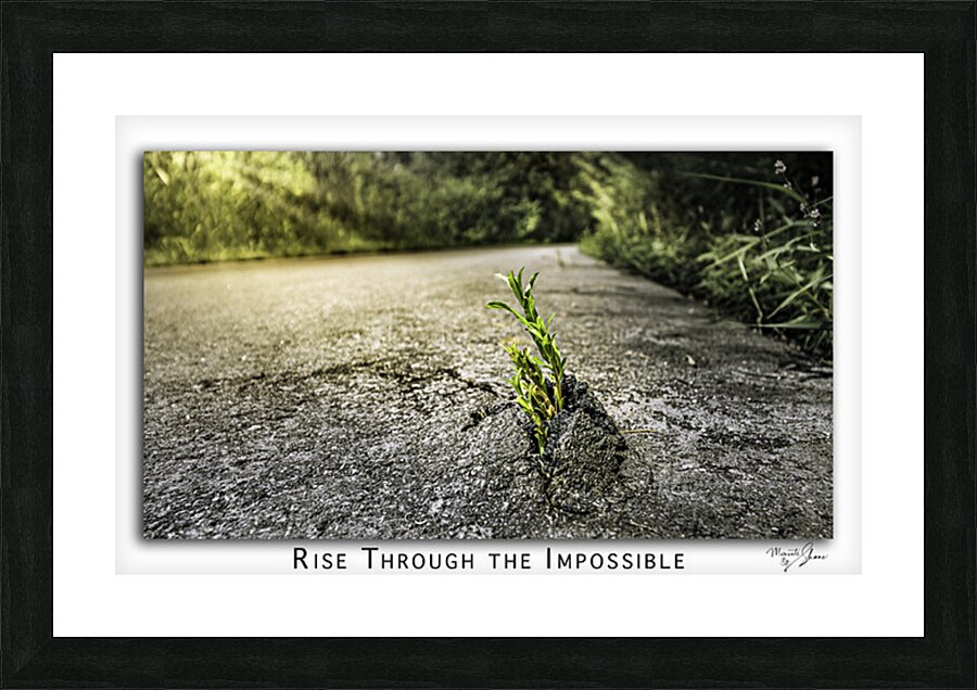 Rise through the Impossible Impression et Cadre photo