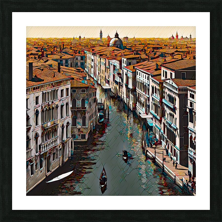 VENICE ROOFTOPS Picture Frame print