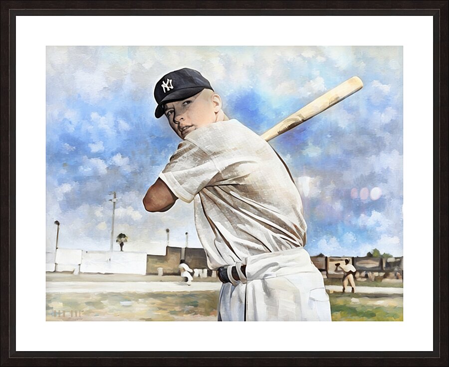 Yankee Legend Mickey Mantle  Picture Frame print