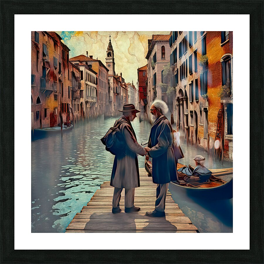 TIL WE MEET AGAIN......VELVET ABSTRACT Picture Frame print