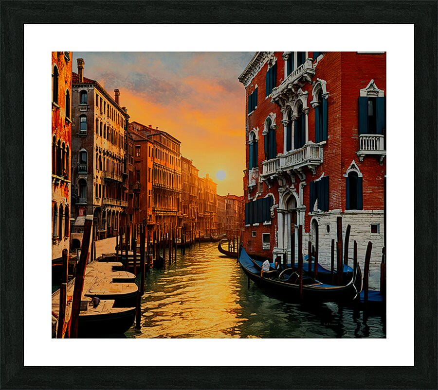 COLORS OF VENICE Picture Frame print