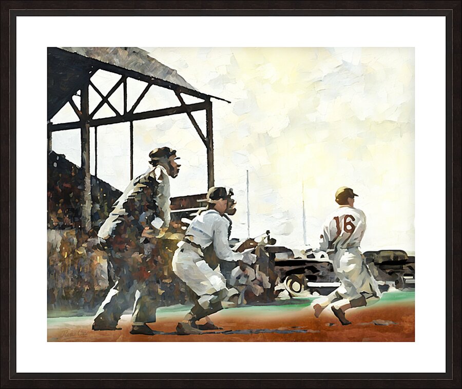 Vintage Wyoming Cowboys Baseball Art Picture Frame print