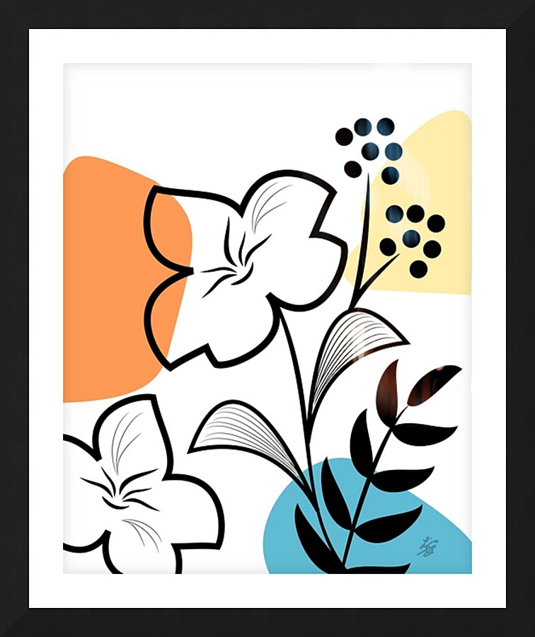 Botanical Boho Art Picture Frame print