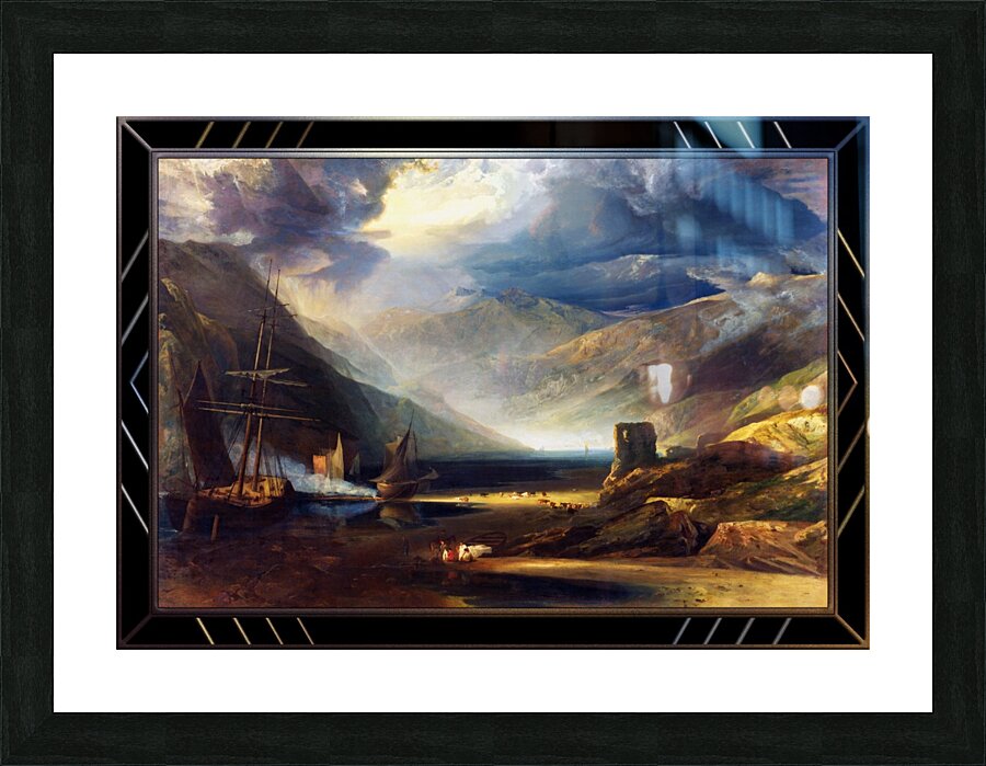 A Scene on the Coast Merionethshire by Anthony Vandyke Copley Fielding Picture Frame print