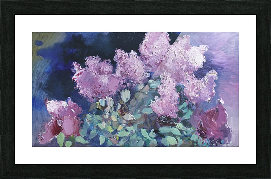 Lilac night Picture Frame print