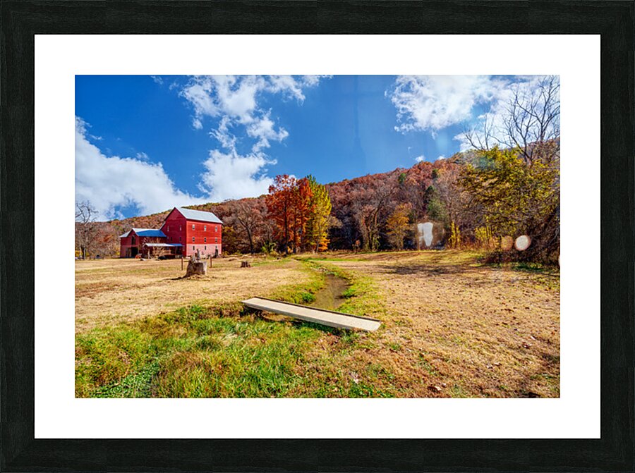 Historic Rockbridge Mill In Fall Picture Frame print