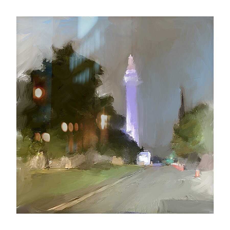 The Washington Monument  Picture Frame print