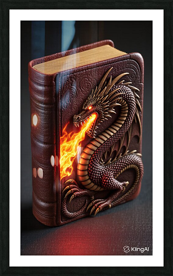 The Dragon’s Grimoire Picture Frame print