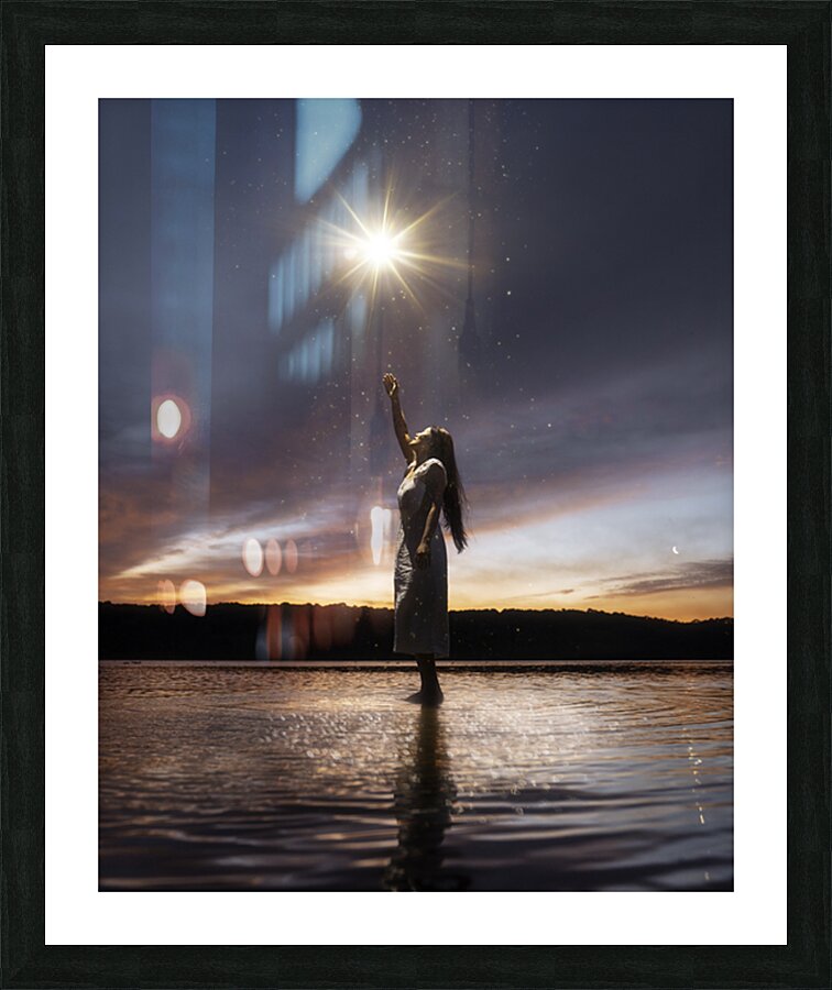 Keep focused on the light Picture Frame print