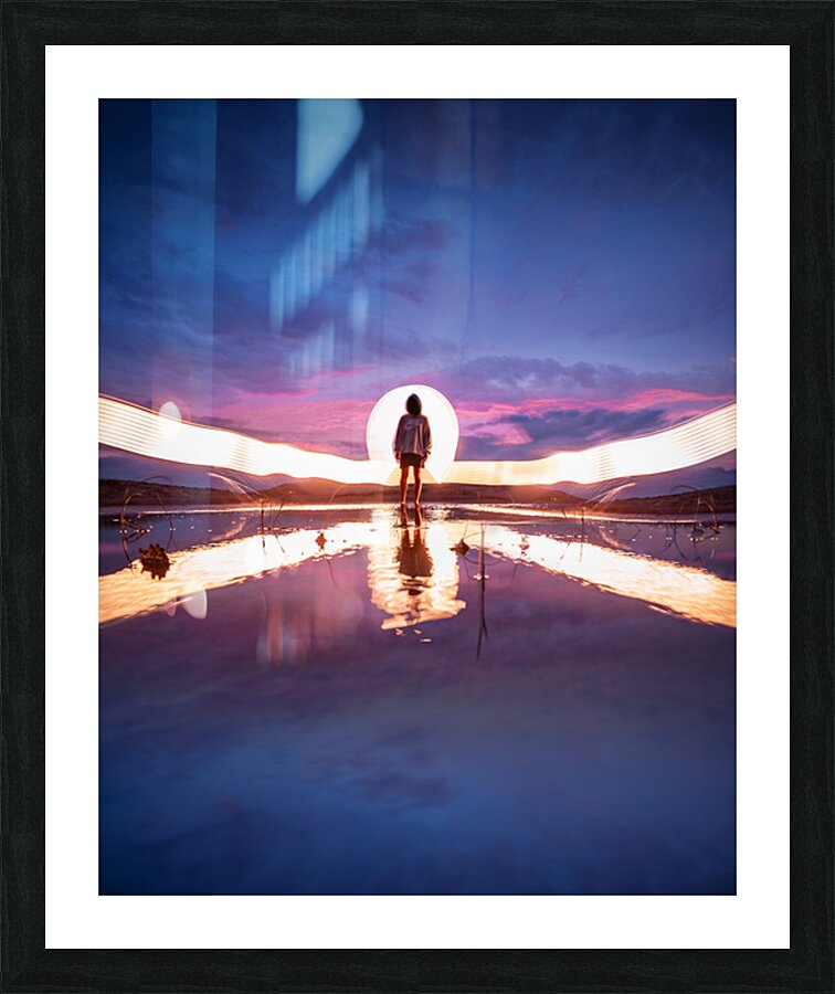 Light painting _ 01 Picture Frame print