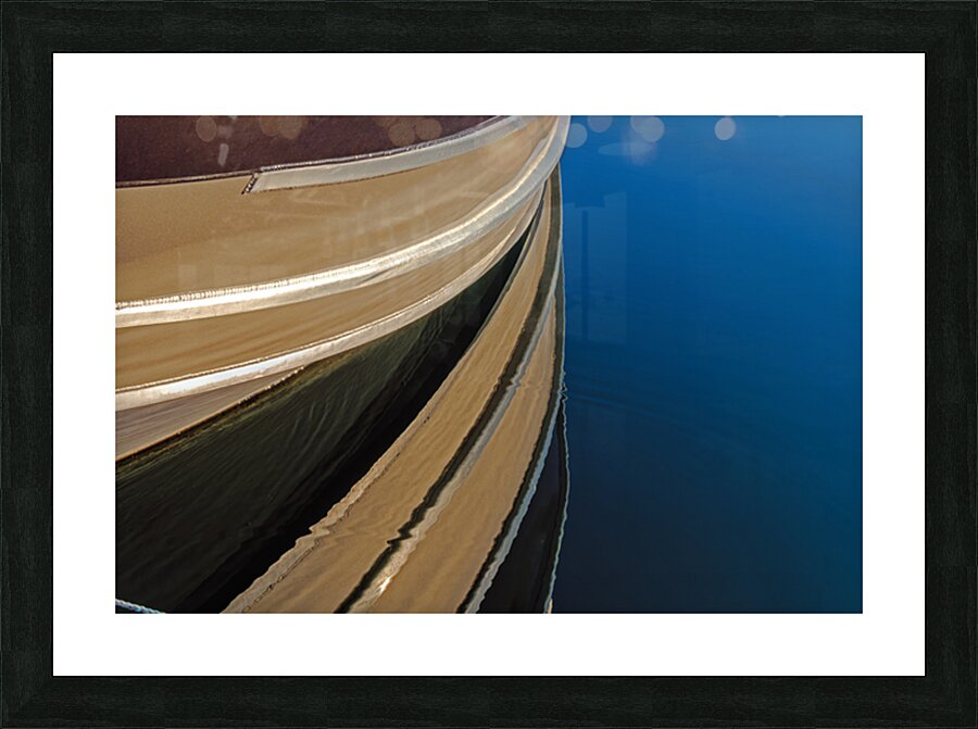 Harbor Boat Abstract Reflection Picture Frame print