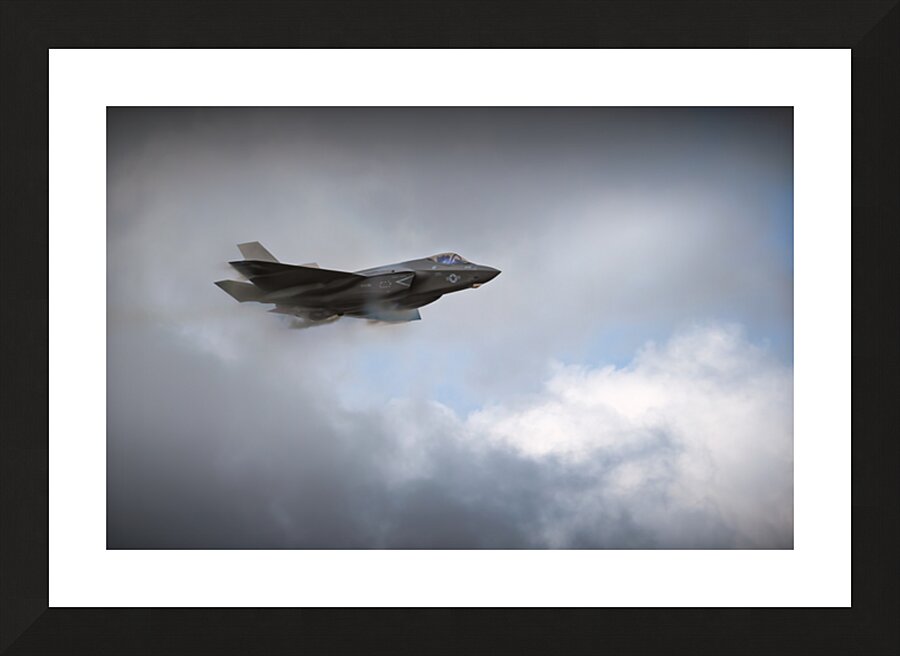 Oceana Air Show F-35 Clouds Picture Frame print