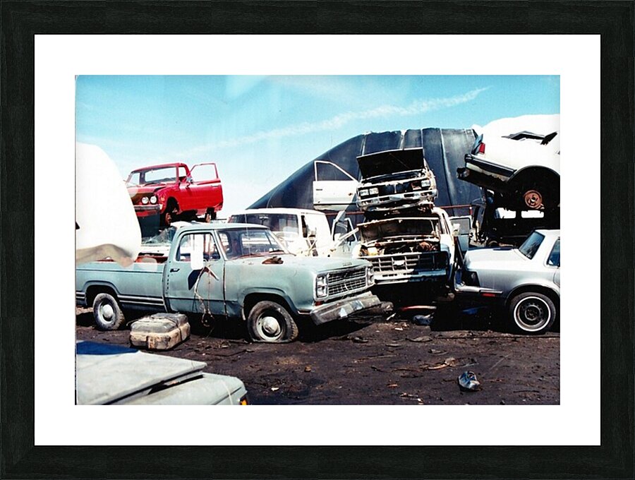 Junkyard 02 Picture Frame print