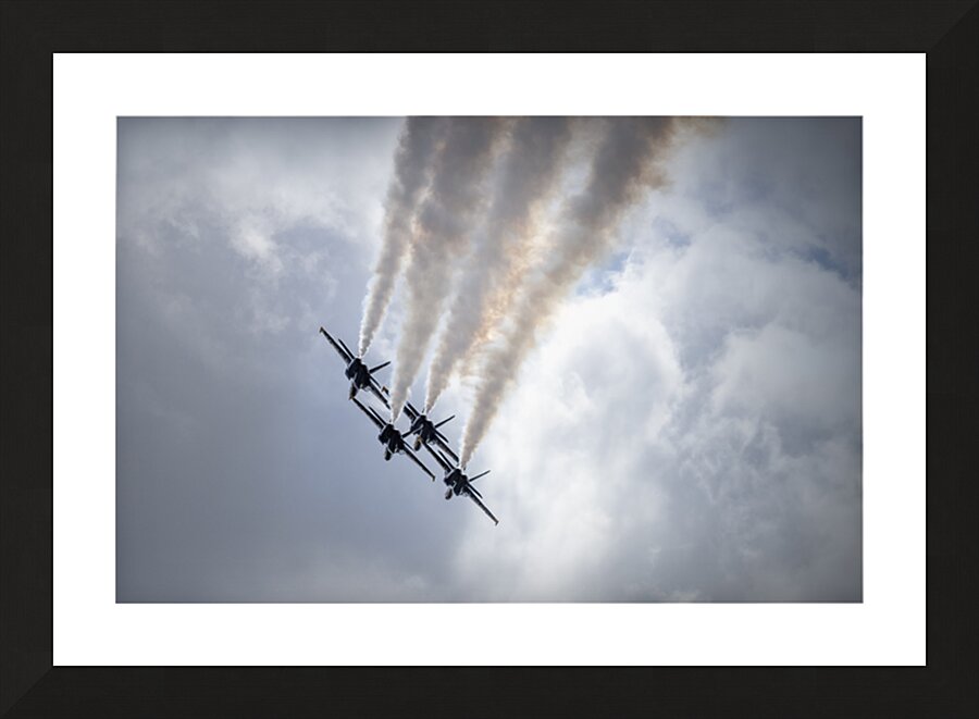 Blue Angels Diamond Pattern Picture Frame print