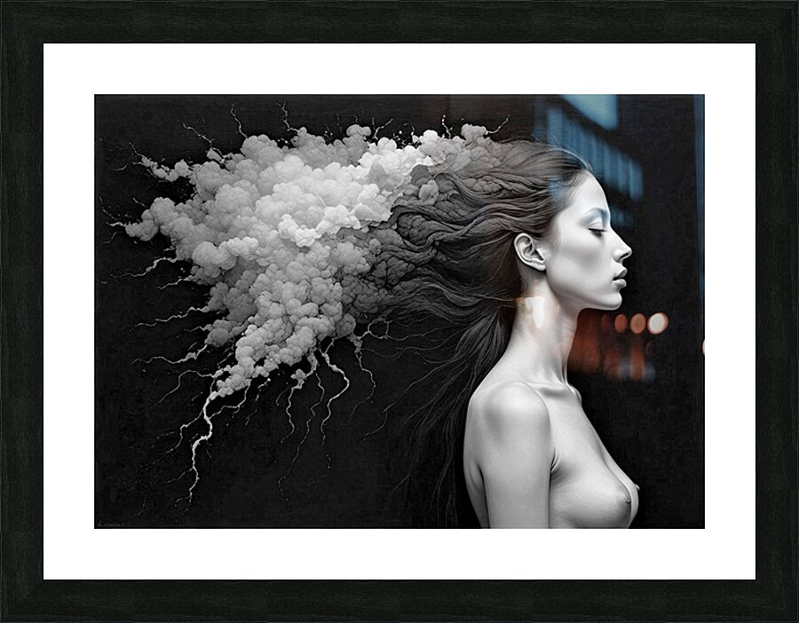 Wild Hair BW Picture Frame Printing