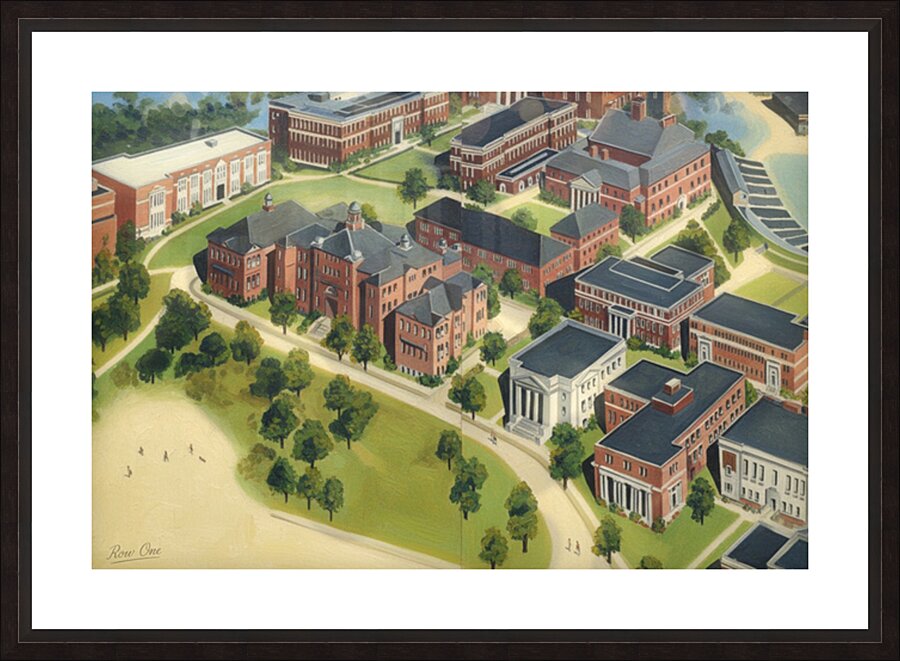 1940s University of Cincinnati Campus Art Picture Frame print